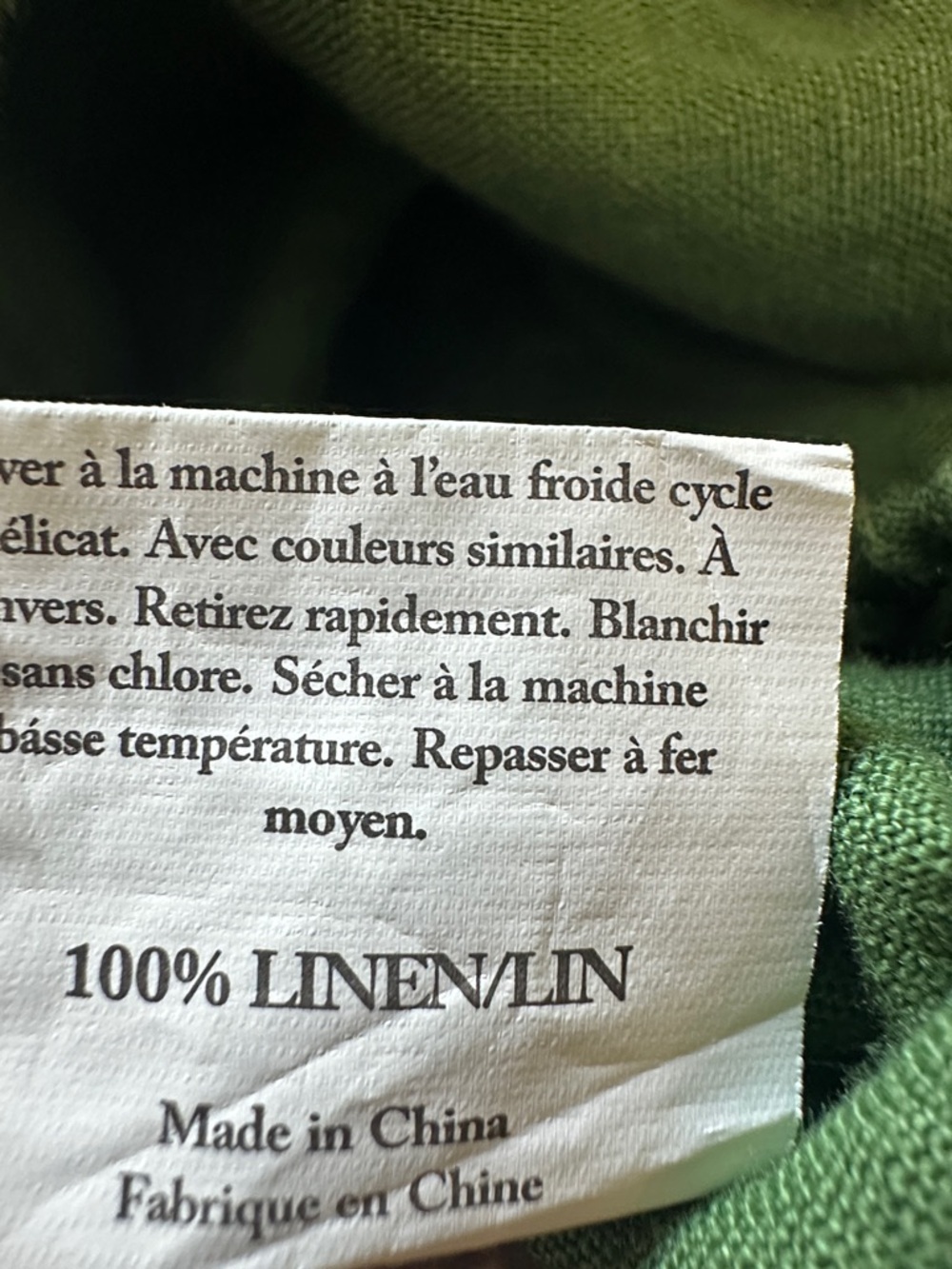 NWT Grae Cove SZ M Green Linen Blend Midi Skirt - Front Overlap A-Line - Picture 10 of 11